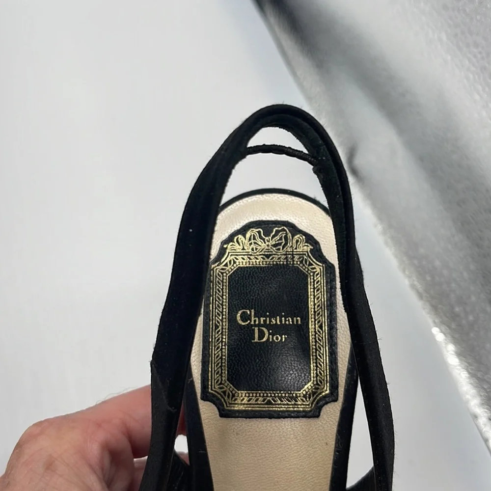 Dior slingback heel design